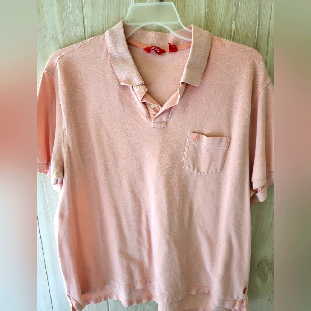 Men's Izod Polo Shirt in Peach Size XXL